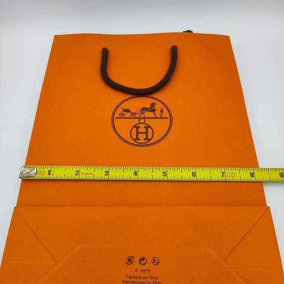 Hermès Orange Shopping Bag w/ Rope Handles | Authentic Luxury Packaging - Picture 5 of 5